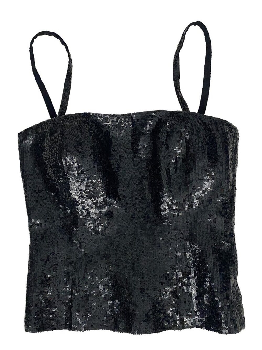 Black Sequin Luxury Corset Top